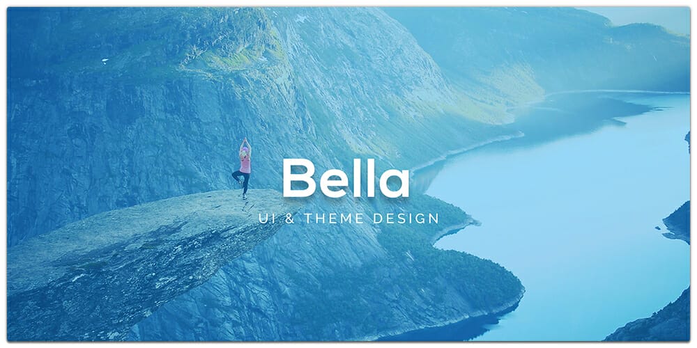 Bella Fitness App UI PSD