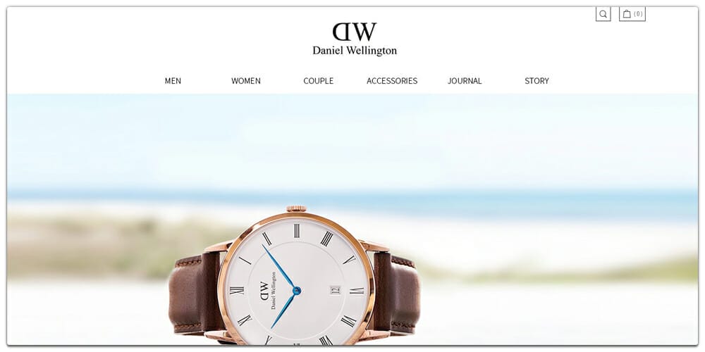 Daniel Wellington Website PSD