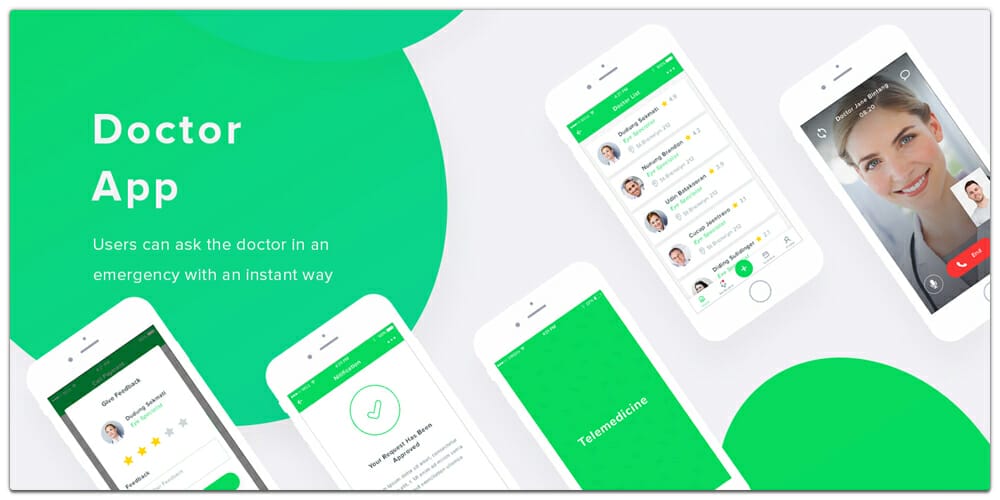 Doctor Mobile App UI PSD