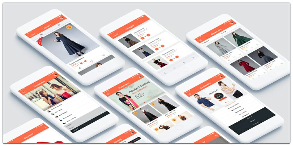 Latest Free Mobile App UI PSD Designs 36 E commerce Mobile App UI PSD