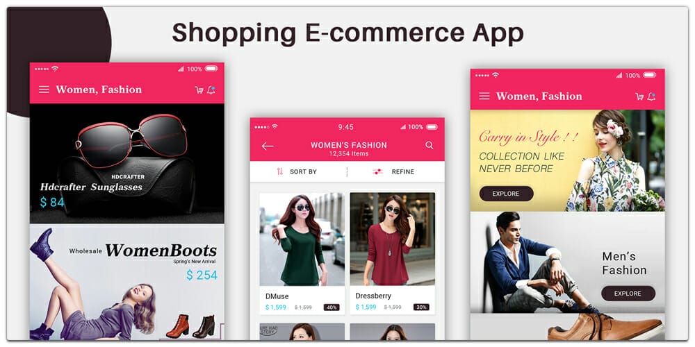 Latest Free Mobile App UI PSD Designs 34 E Commerce Mobile App UI PSD