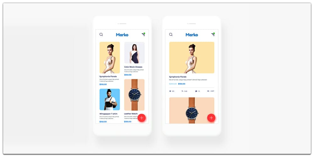 Latest Free Mobile App UI PSD Designs 42 Ecommerce Mobile App