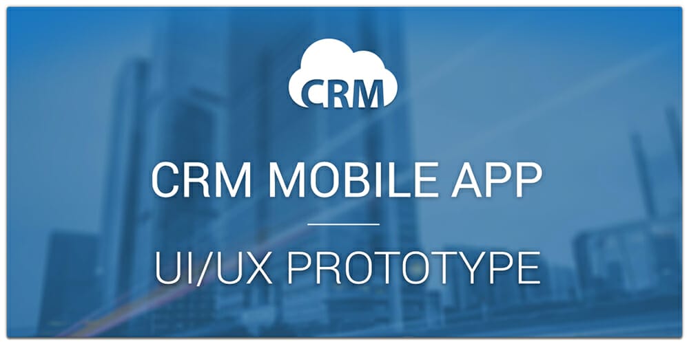 Free CRM Mobile App Template PSD