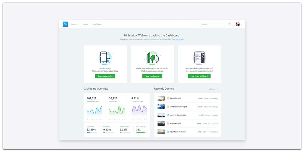 Free Dashboard UI Templates