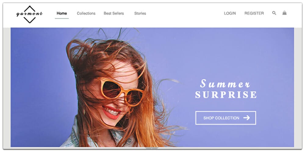 Free E-Commerce Web Template PSD