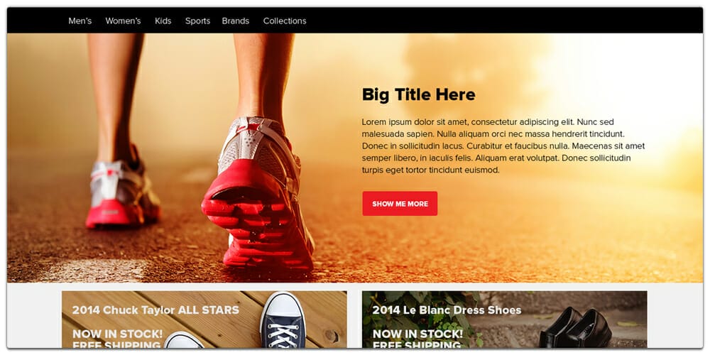 Free Photoshop Web Template