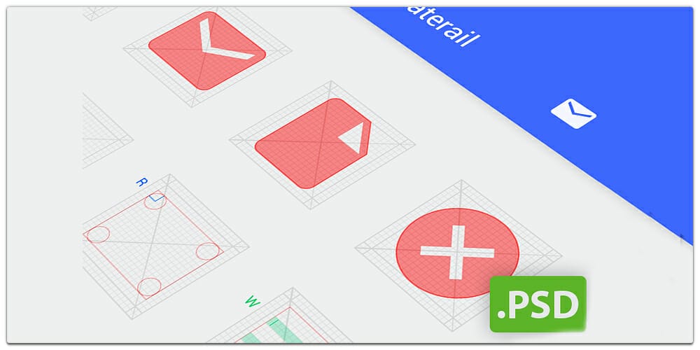 Free Template for Android L Icons