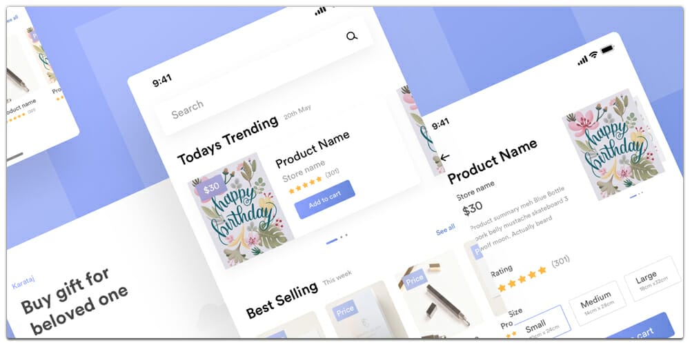 Karamtaj Gift Shop UI kit