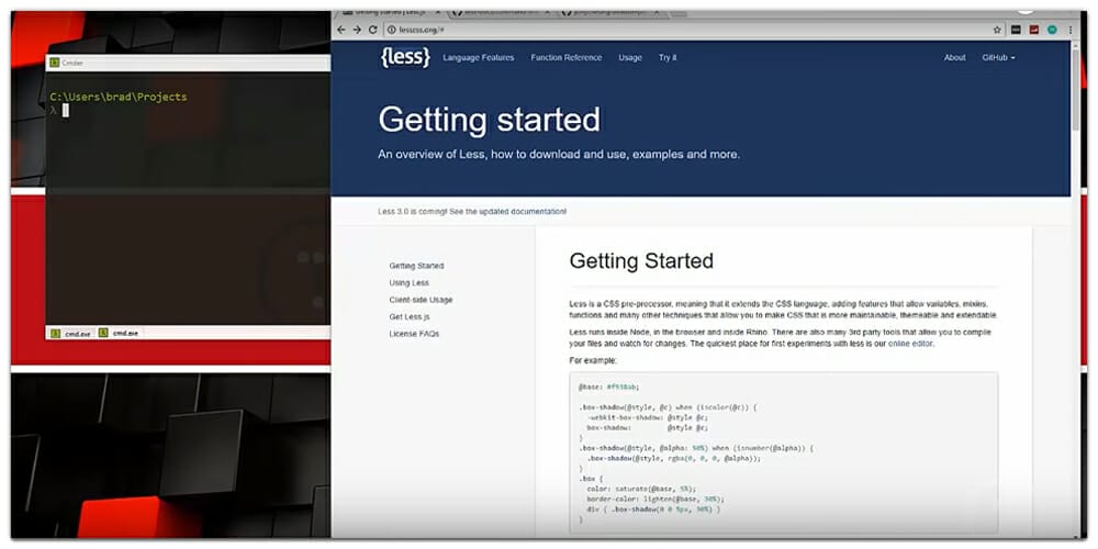 Less CSS Pre Processor Tutorial