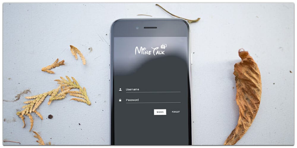 Latest Free Mobile App UI PSD Designs 136 MineTalk App UI PSD