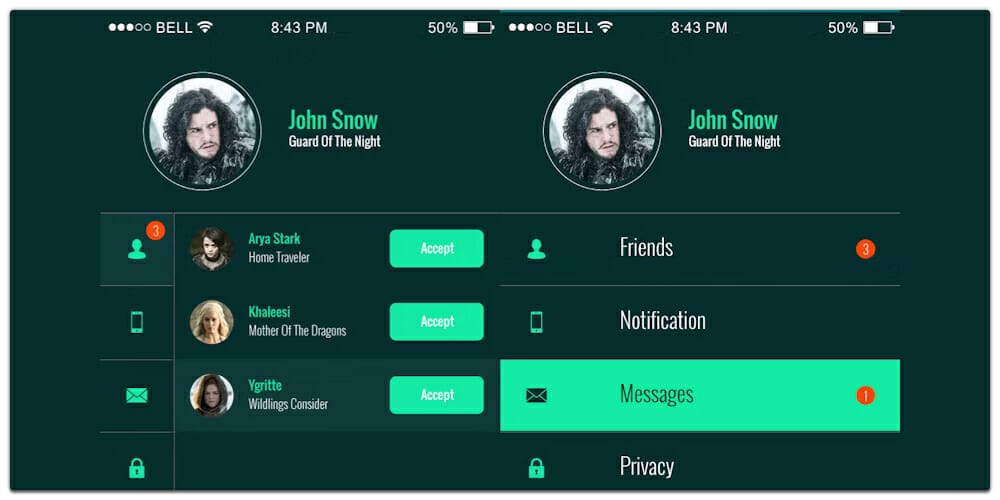 Latest Free Mobile App UI PSD Designs 137 Mobile App UI Kit