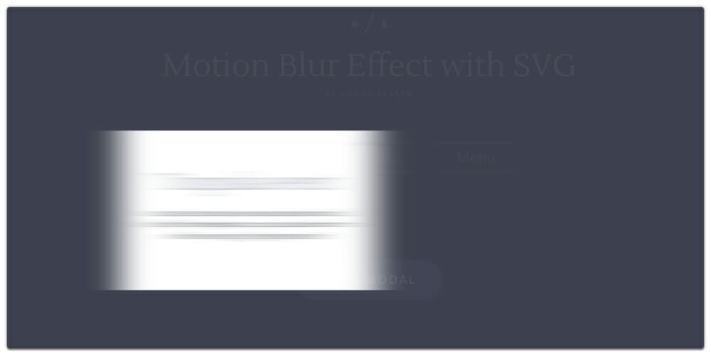 Motion Blur Effect with SVG