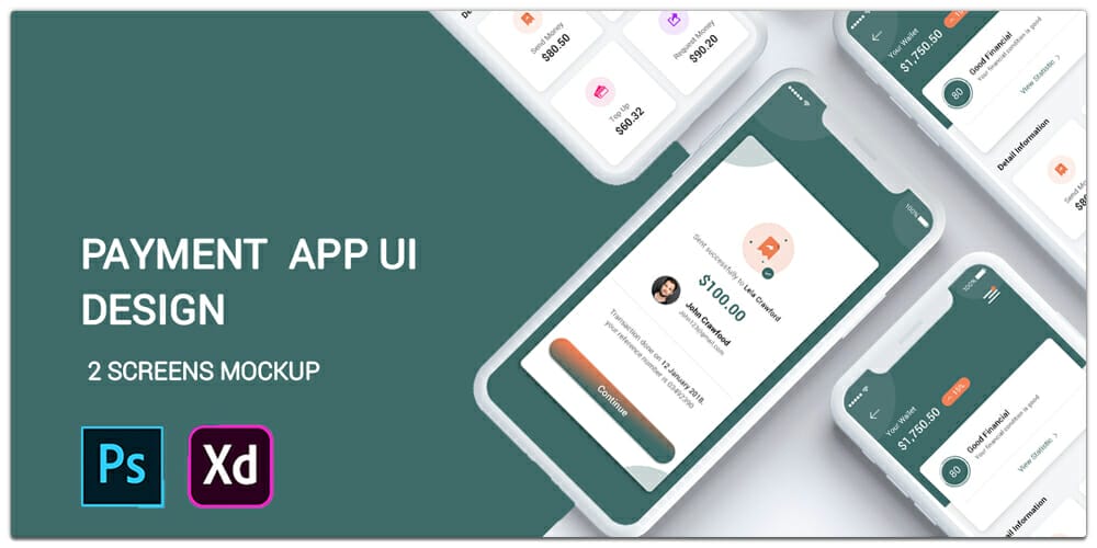 Latest Free Mobile App UI PSD Designs 10 Payment App Mobile UI