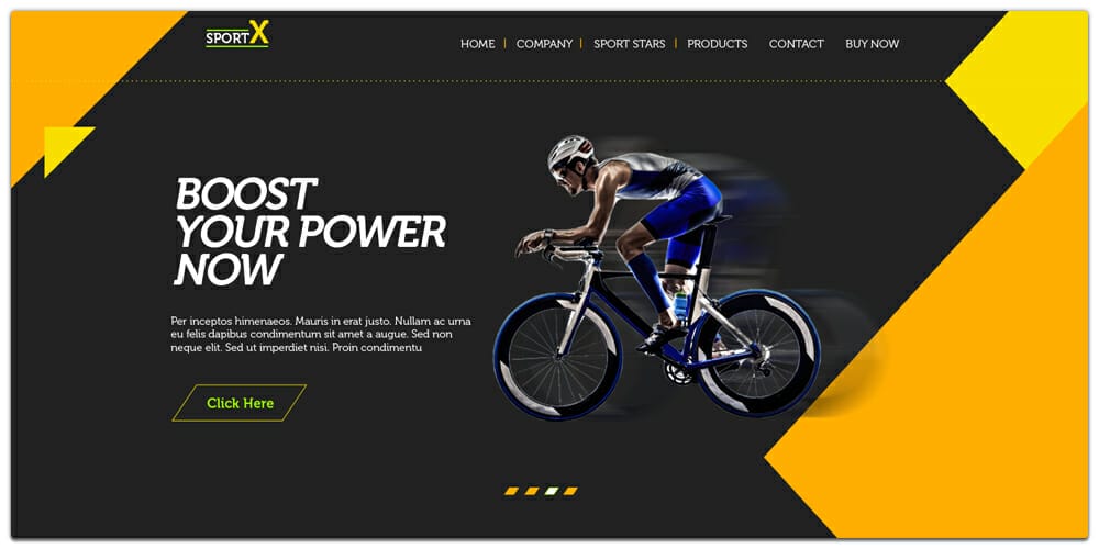 Sports Shop Multipurpose Web Template PSD