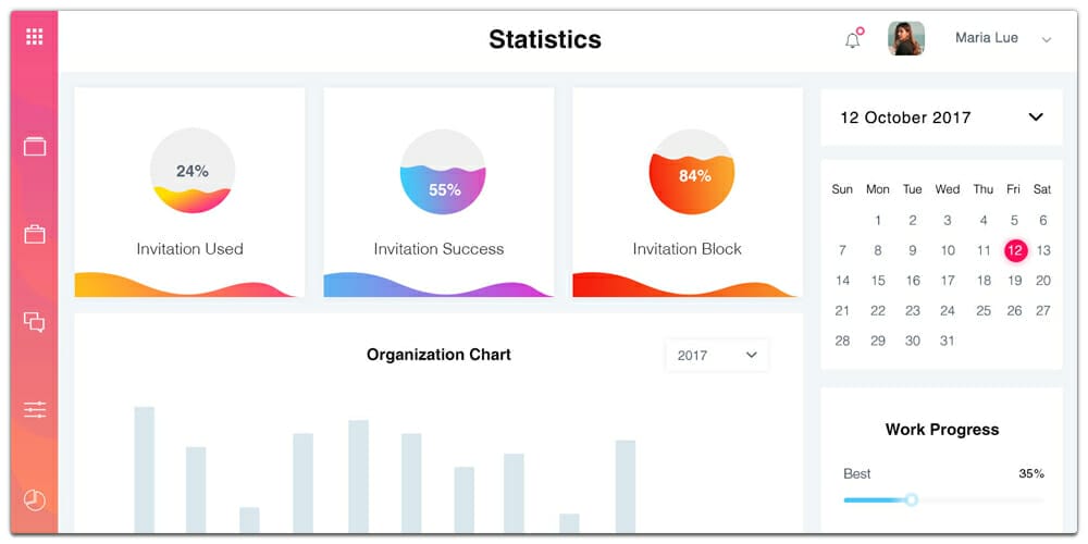 Free Dashboard UI Design PSD 48 Dashboard PSD