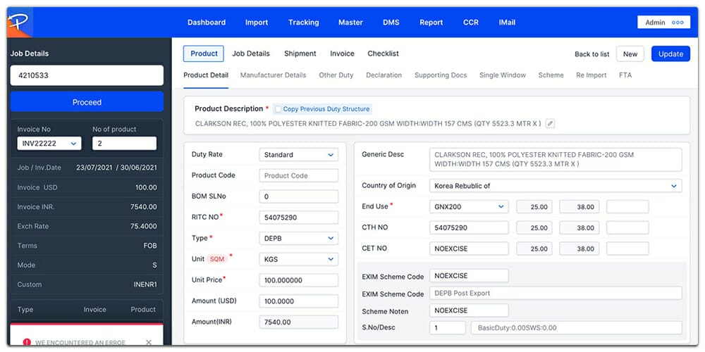 ERP Dashboard