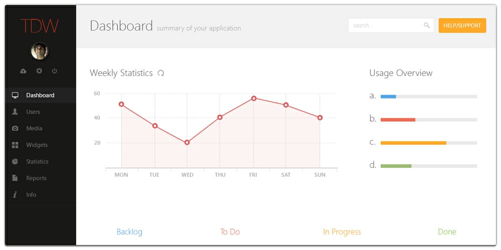 Free Admin Panel Template PSD Free Admin Panel Template PSD