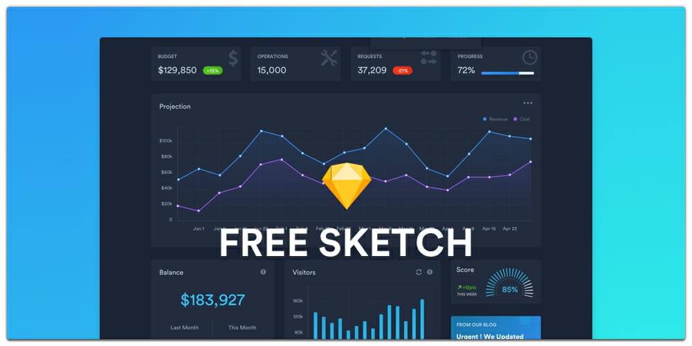 Free Dashboard UI Design PSD 101 Free Dark Dashboard Template