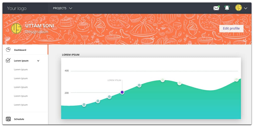 Free Dashboard Design PSD