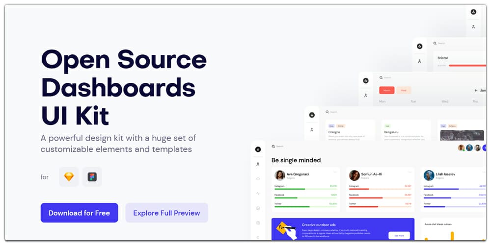 Open Source Dashboards UI Kit