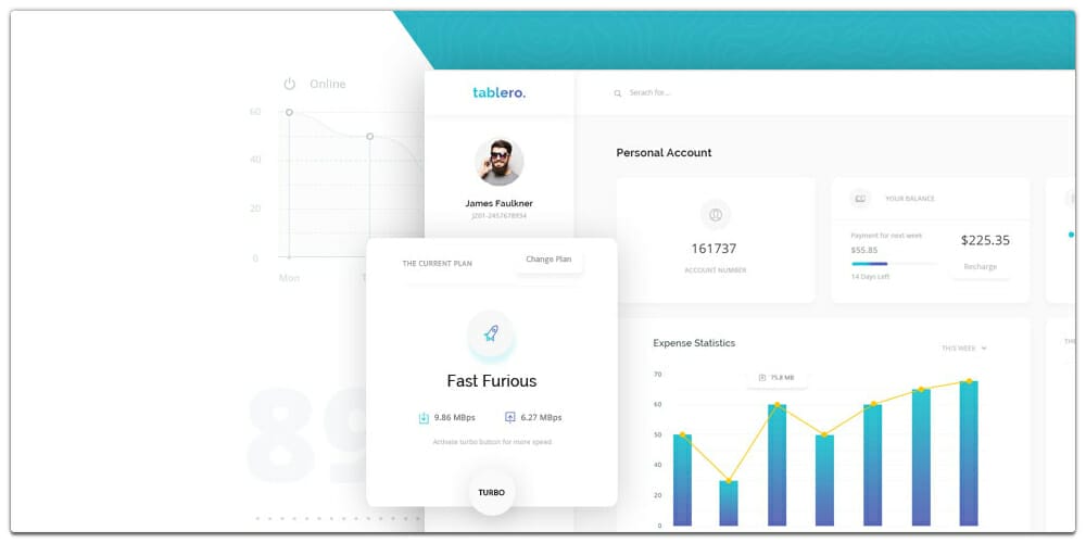 Free Dashboard UI Design PSD 74 Personal Account Dashboard