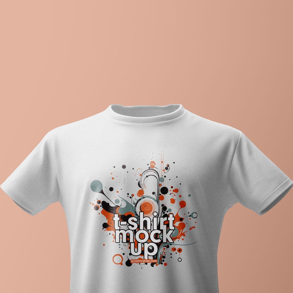 Free Closeup T-shirt Mockup Template PSD 1 Free Closeup T-shirt Mockup Template PSD