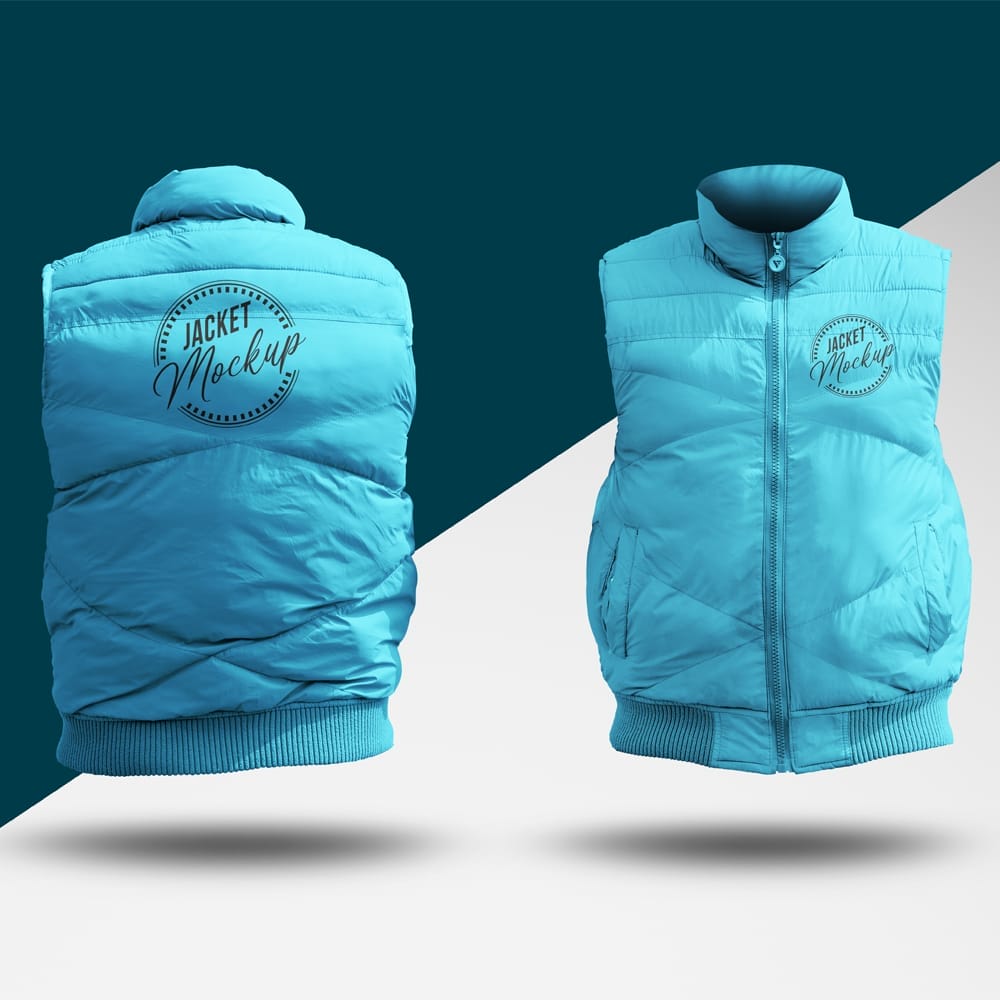 Front and Back Jacket Mockup PSD 1 Front and Back Jacket Mockup PSD