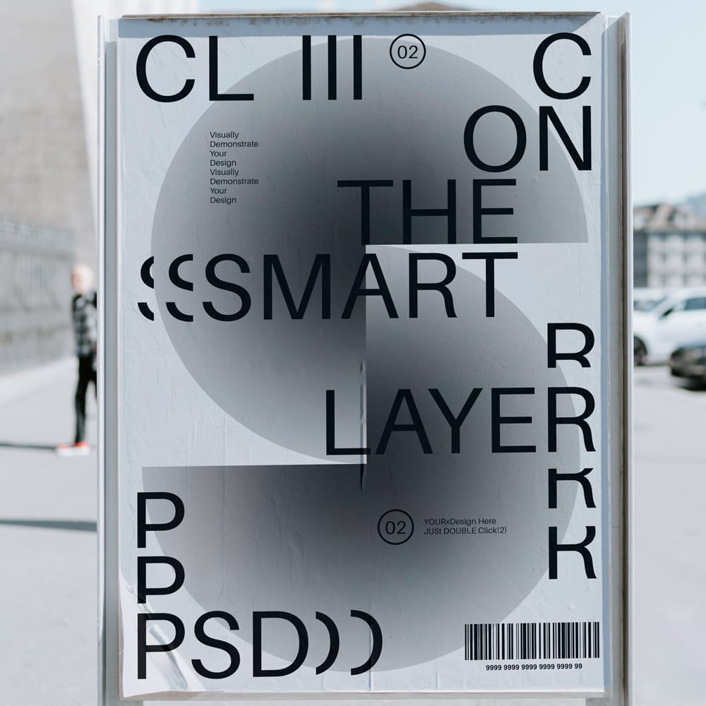 Free Outdoor Advertising Poster Mockup Template PSD 1 Free Outdoor Advertising Poster Mockup Template PSD