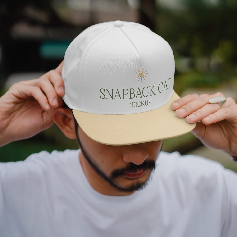 Free Snapback Cap Mockup PSD 1 Free Snapback Cap Mockup PSD