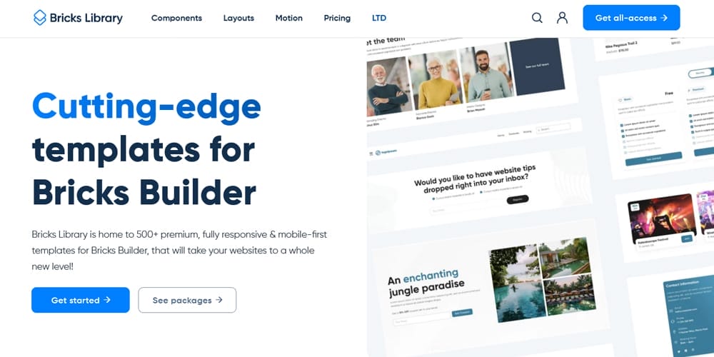 Discover the Ideal Bricks Builder Templates for Your Website 8 Bricks Library