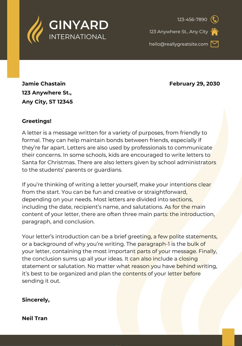 Top Professional Canva Letterhead Templates 10 Creative Company Letterhead Template