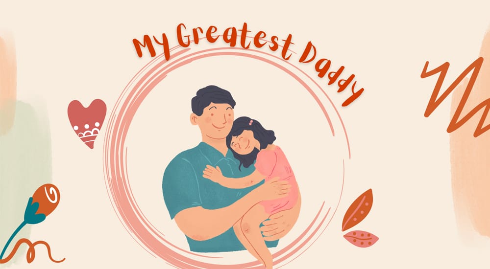 Jaw-Dropping Canva Slide Templates 4 Happy Father's Day Presentation Template