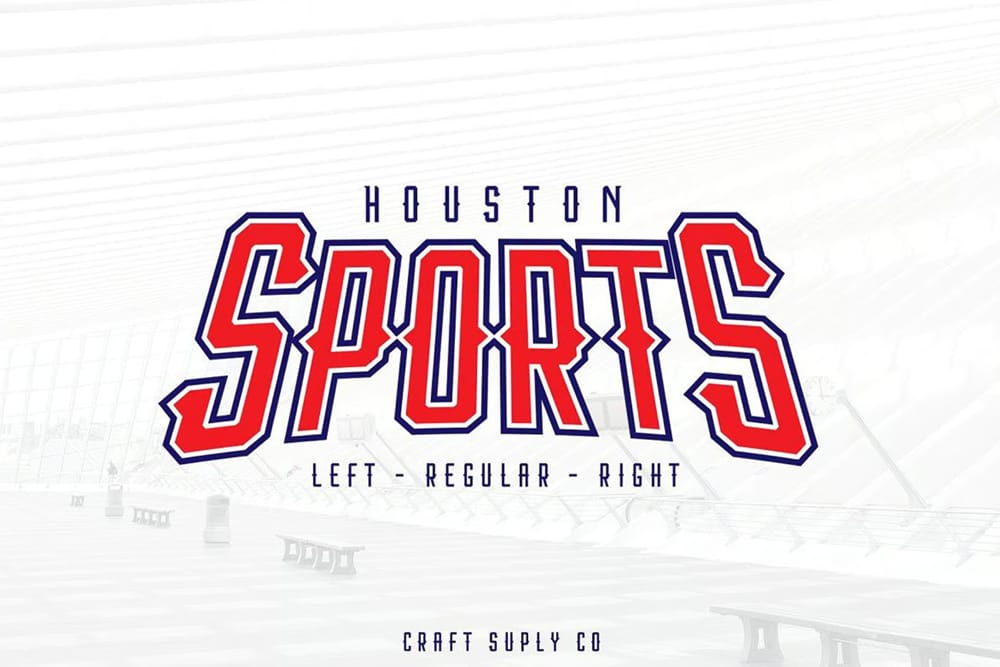 Trending Sports Fonts for Free Download 3 Houston Sports Font Family