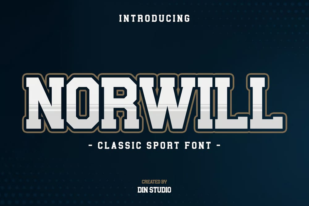 Trending Sports Fonts for Free Download 9 Norwill