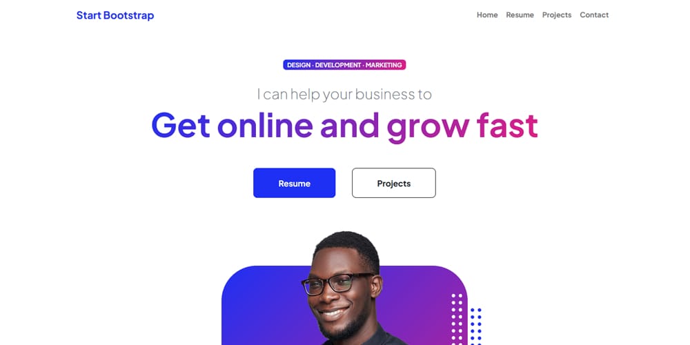 Discover the Top Bootstrap Resume Templates 35 Personal