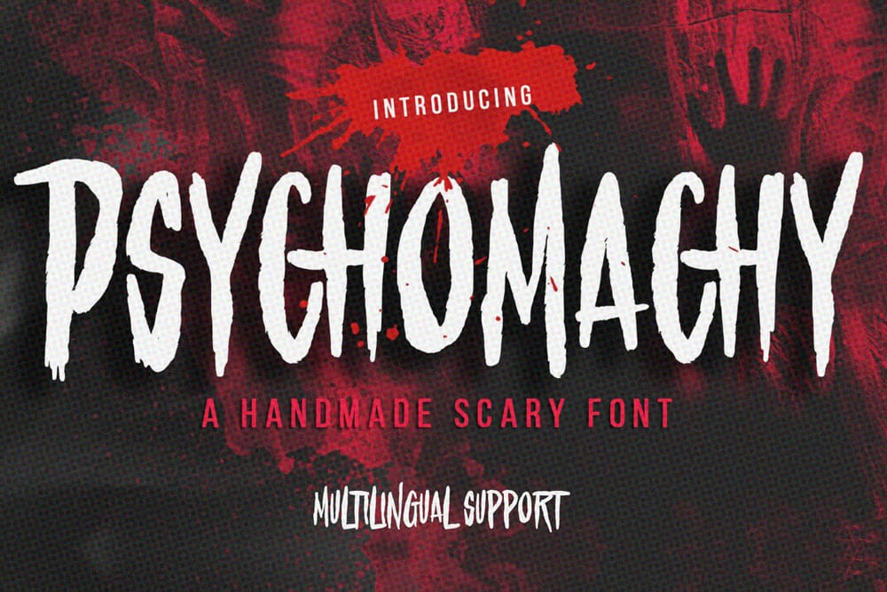 Discover the Scariest Fonts for Impactful Design and Branding 9 Psychomachy
