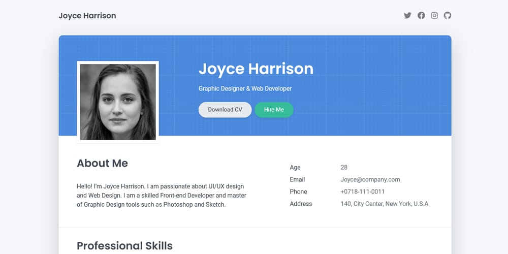Discover the Top Bootstrap Resume Templates 26 Right Resume