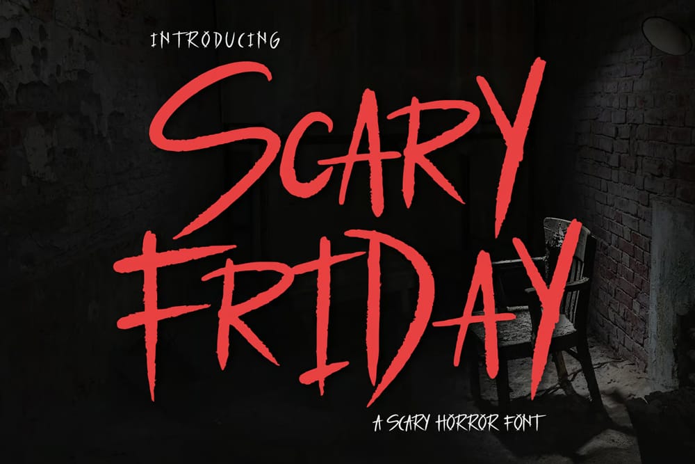 Discover the Scariest Fonts for Impactful Design and Branding 3 Scary Friday