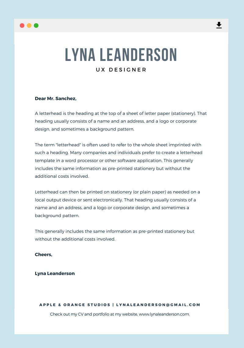 Top Professional Canva Letterhead Templates 15 Web Browser Designer Artist Letterhead