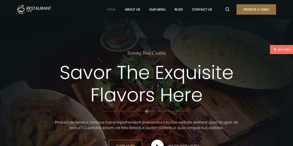 Impress Your Customers: Best Free Elementor Restaurant Templates Revealed 18 Bosa Restaurant Inn