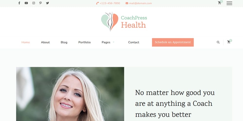 Top Elementor Portfolio Templates for Showcasing Your Work 9 CoachPress Health