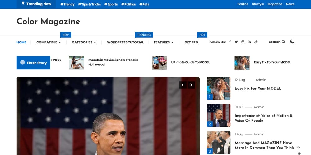 Stunning Elementor Magazine Templates for Eye-Catching Layouts 19 Color Magazine