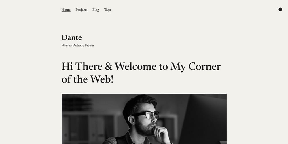 Top Free Tailwind Portfolio Templates to Showcase Your Work 9 Dante