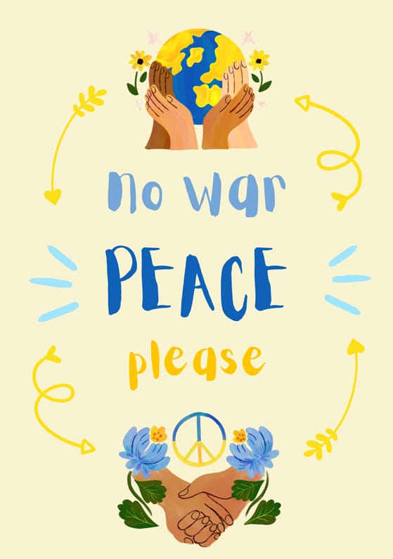 25+ Stunning Canva Poster Templates to Elevate Your Marketing 28 Illustrated Creators for Peace Hands Earth Poster