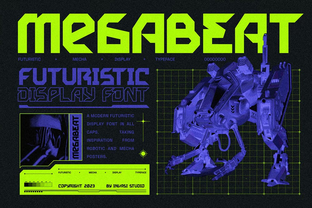 Free Futuristic Fonts You Should Know 6 Megabeat