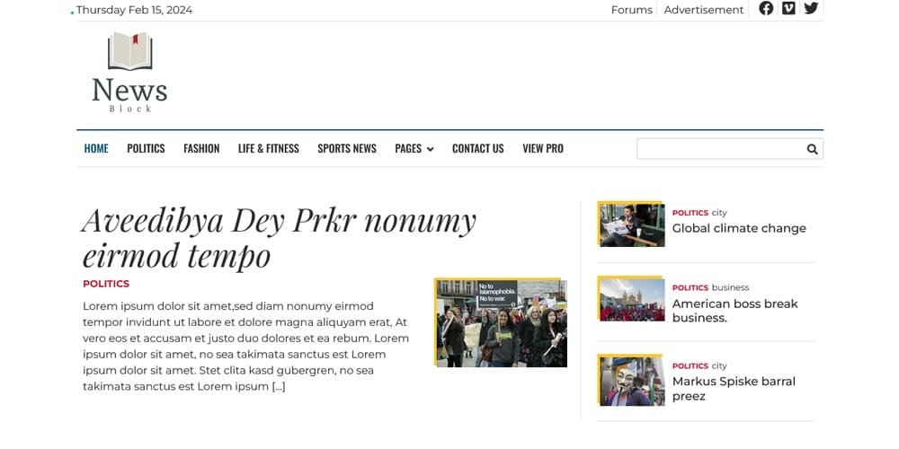 Stunning Elementor Magazine Templates for Eye-Catching Layouts 14 News Block