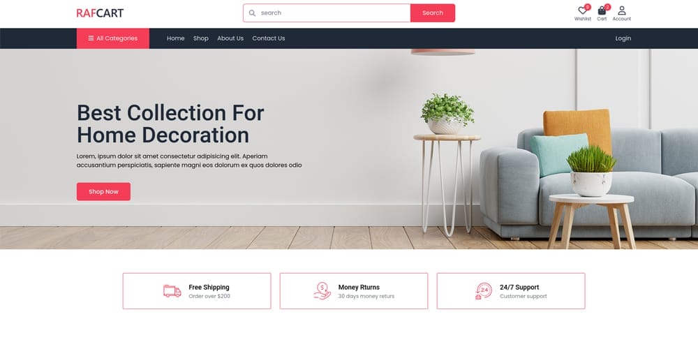 Streamline Your Online Store's Design with Tailwind Ecommerce Templates 6 Rafcart
