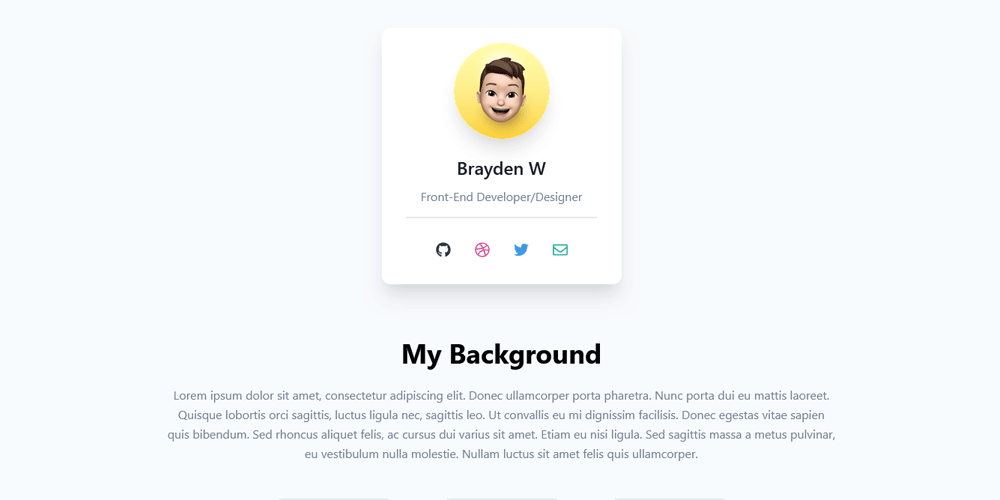 Top Free Tailwind Portfolio Templates to Showcase Your Work 3 React Tailwind Portfolio Template