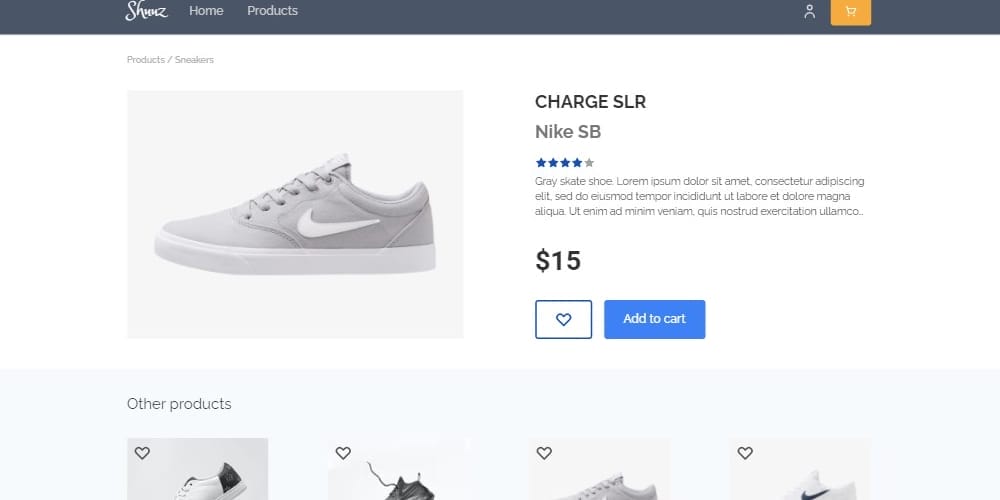 Streamline Your Online Store's Design with Tailwind Ecommerce Templates 7 Shuuz