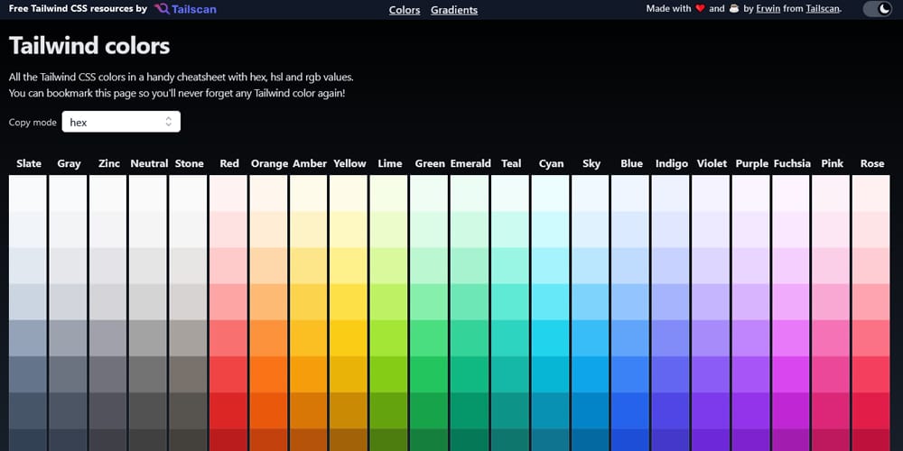 Effortless Design Choices: Exploring Tailwind Color Generators 21 Tailwind colors